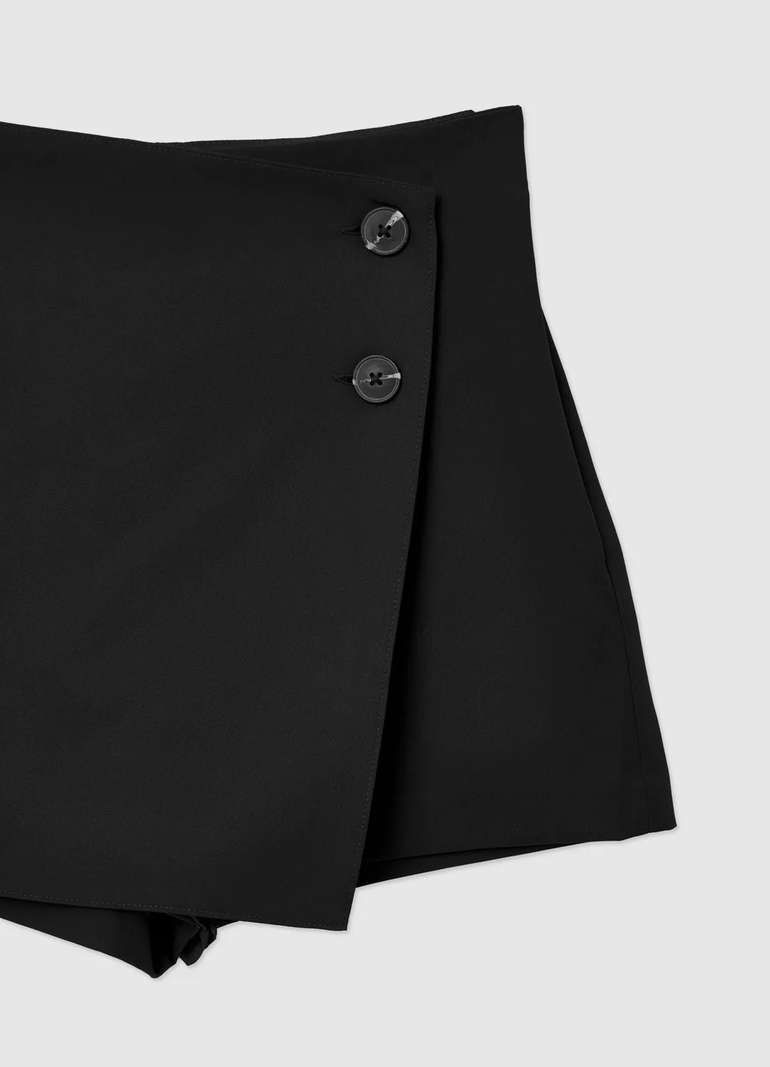 Calliope jupe-short femme asymétrique boutons