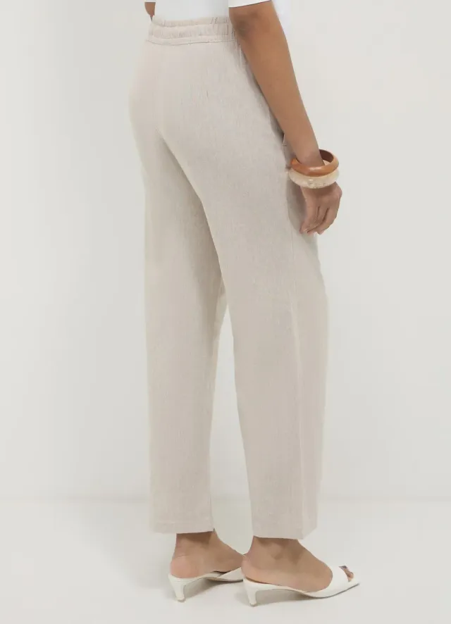 Calliope jogger lin femme pantalon fluide uni