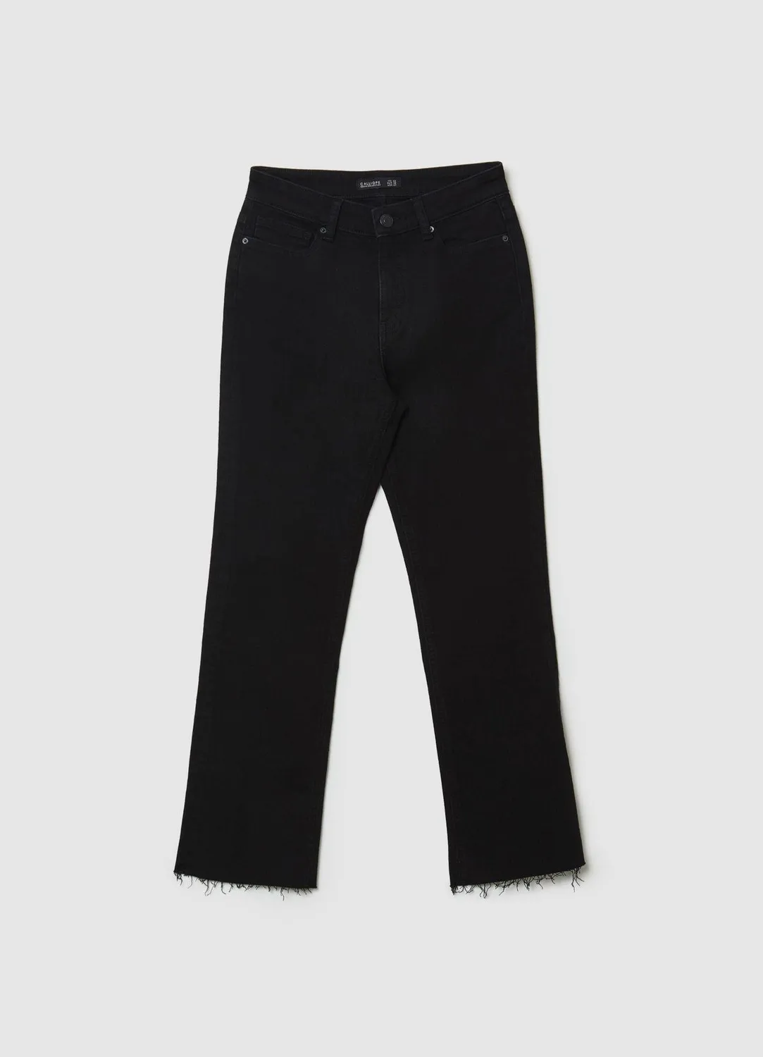 Calliope jean femme crop flare effiloché 5 poches