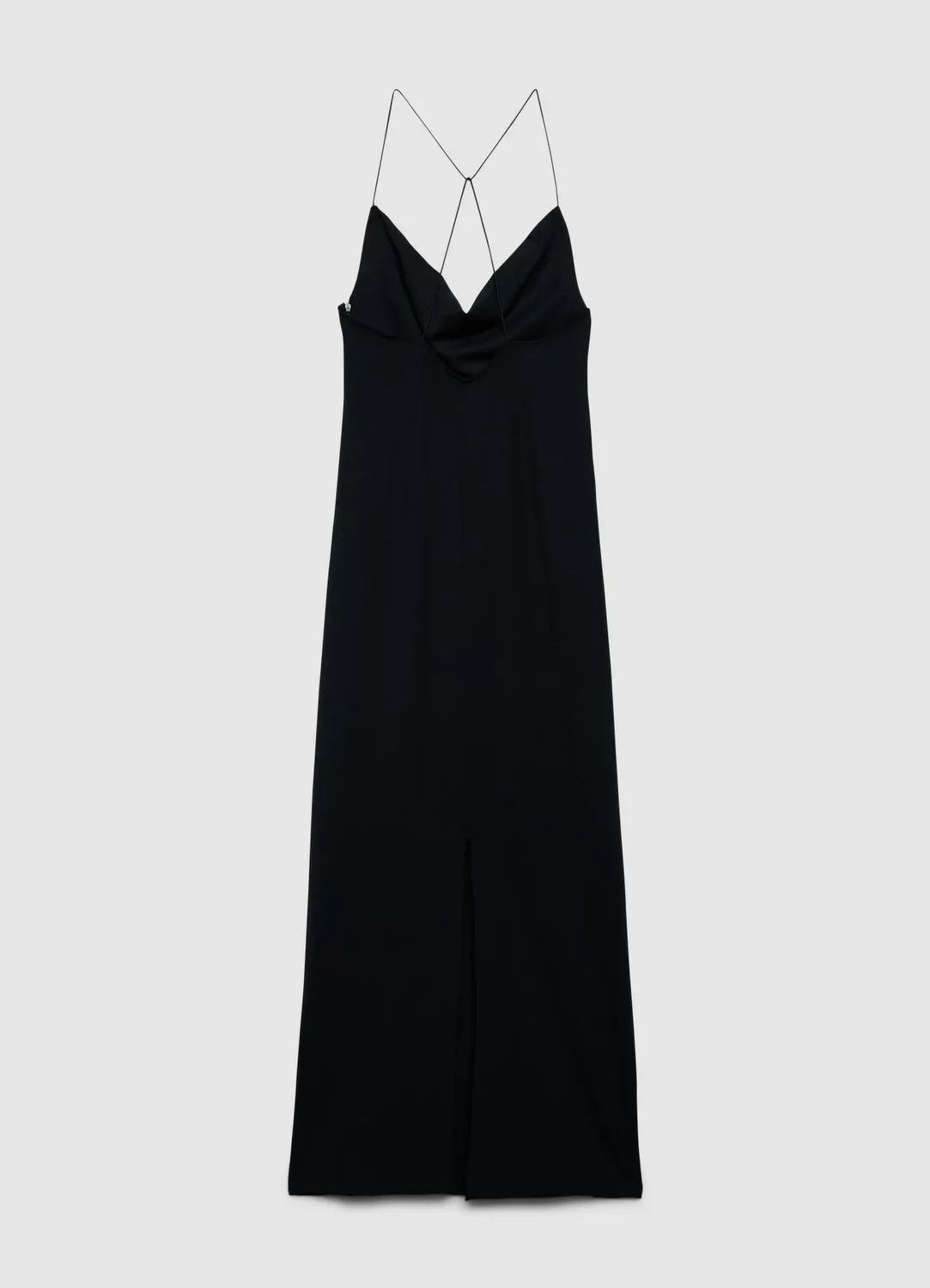 Calliope robe longue fente femme bretelles croisées