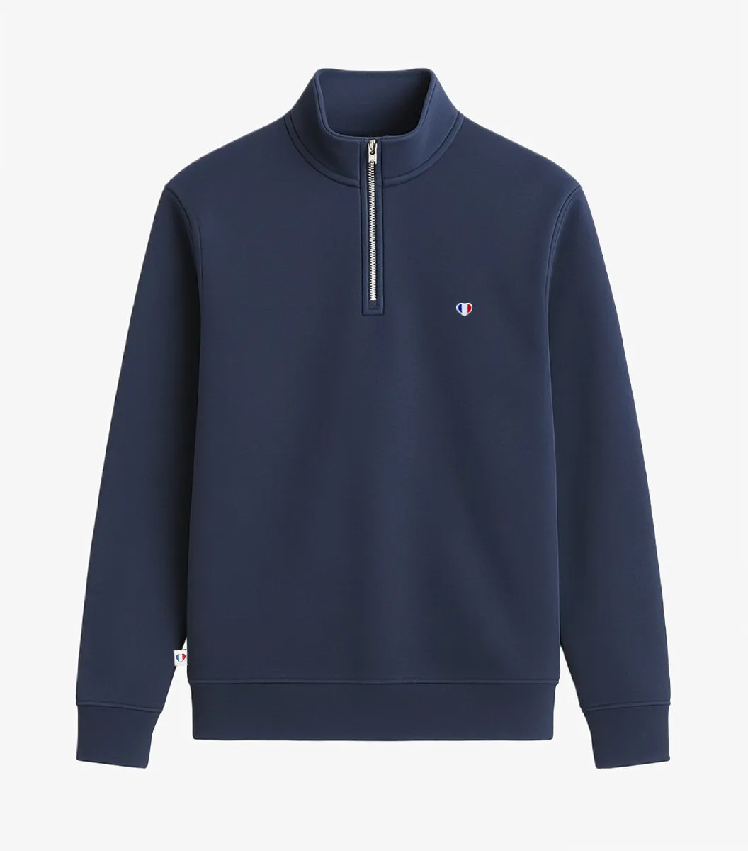 Cocorico Camionneur Iconique sweat femme marine coton