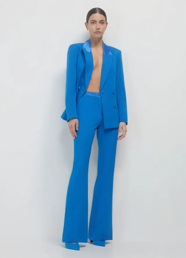 Calliope pantalon femme patte bande satin