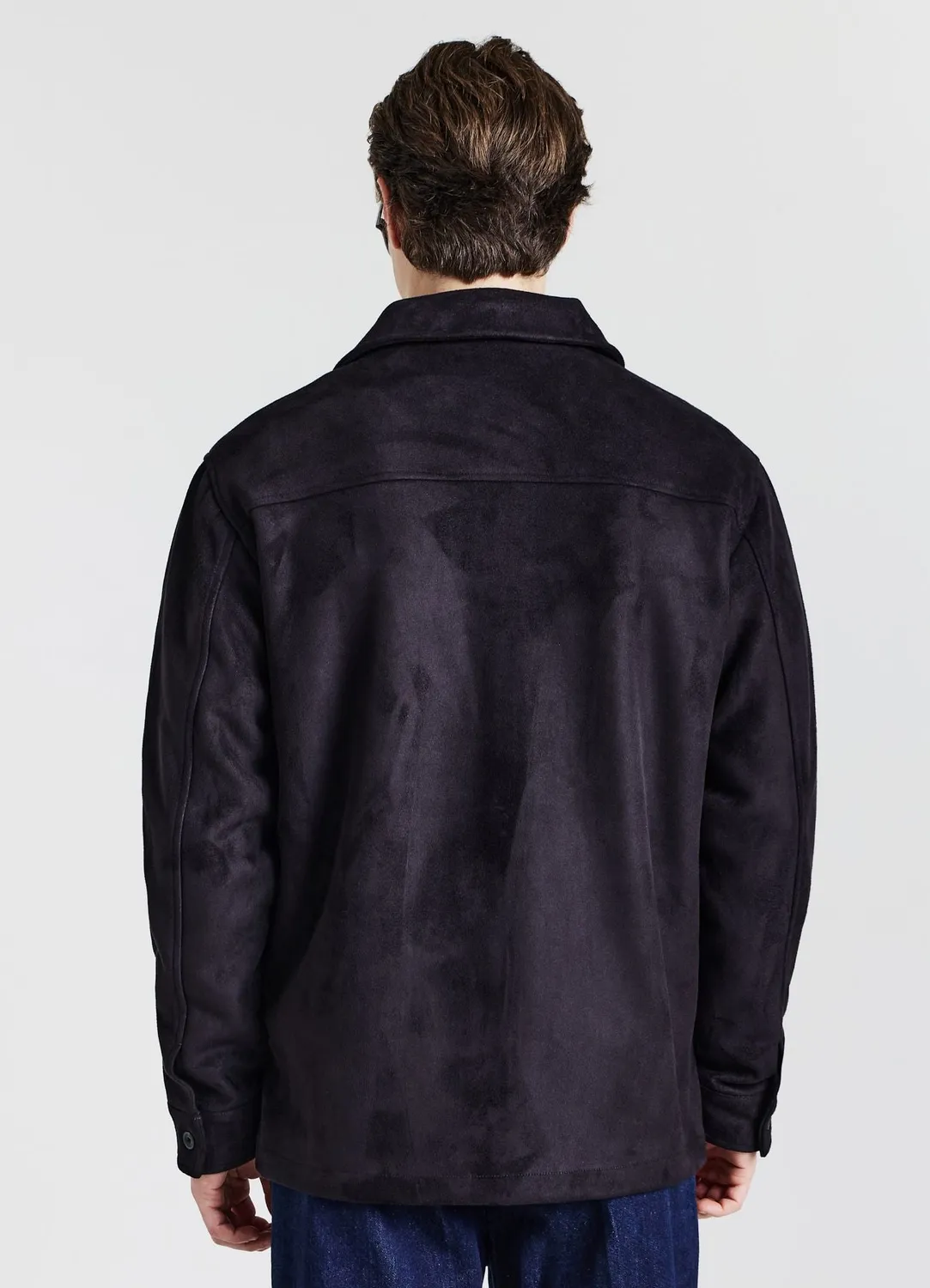 Calliope Shacket surchemise homme suède marron
