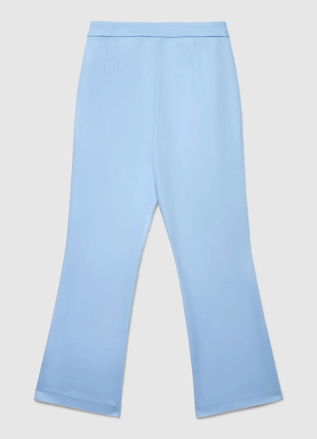 Calliope pantalon flare cropped femme uni coton