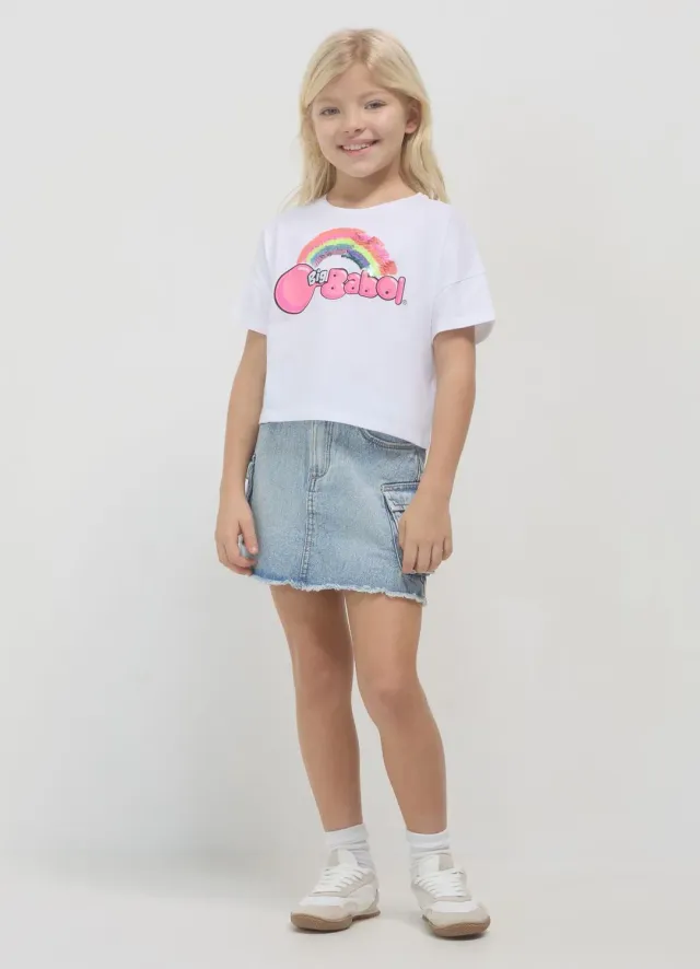Calliope Big Babol t-shirt fille coton imprimé