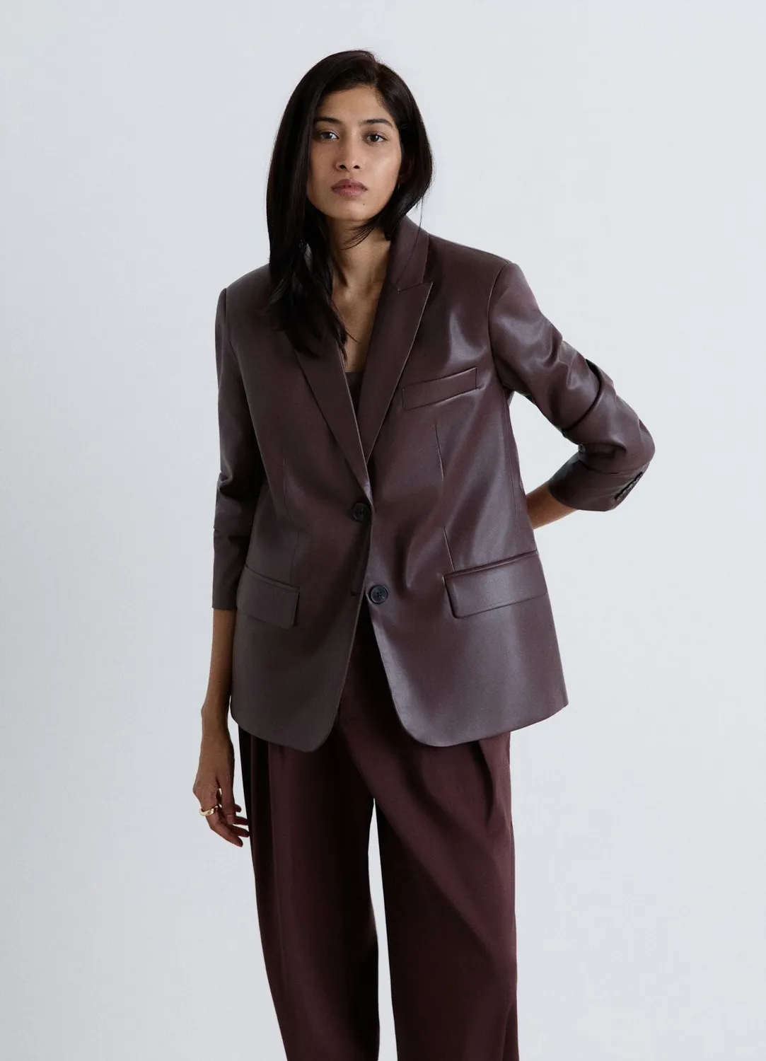 Calliope Veste oversize monopetto femme unie