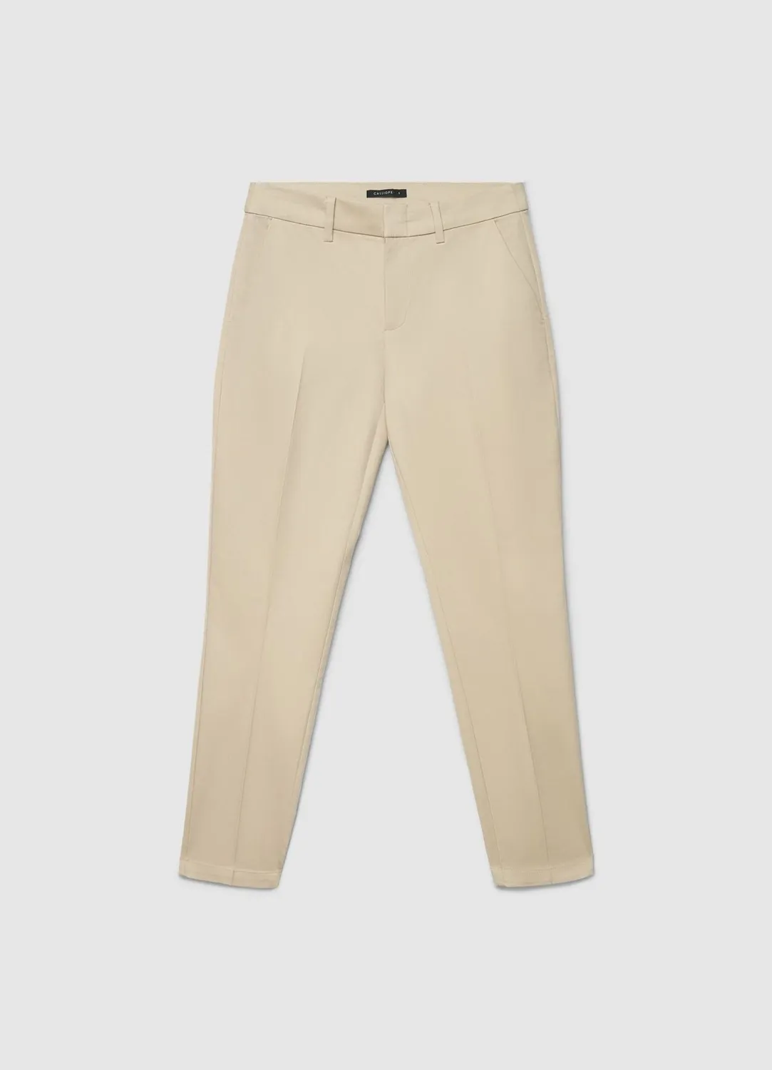 Calliope Pantalon Cigarette Pantalon Femme Coton Uni