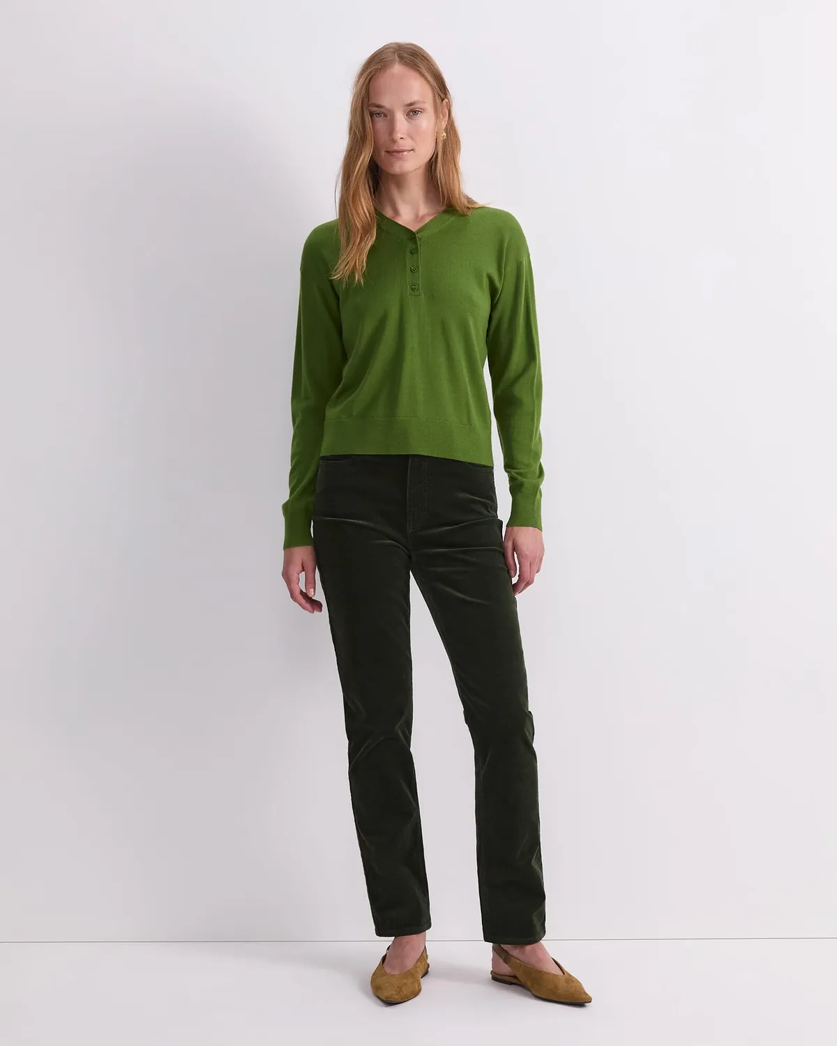 Sportscraft Francis Henley pull laine merinos femme
