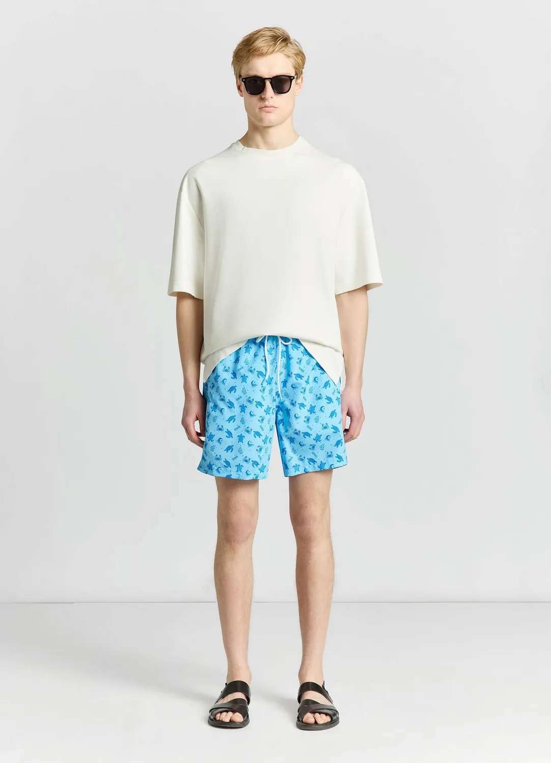 Calliope bermuda plage tortues homme élastique
