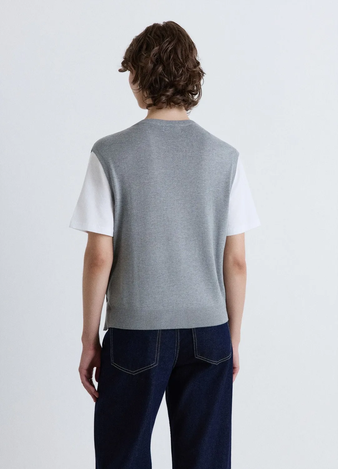 Calliope t-shirt femme effet layering à boutons