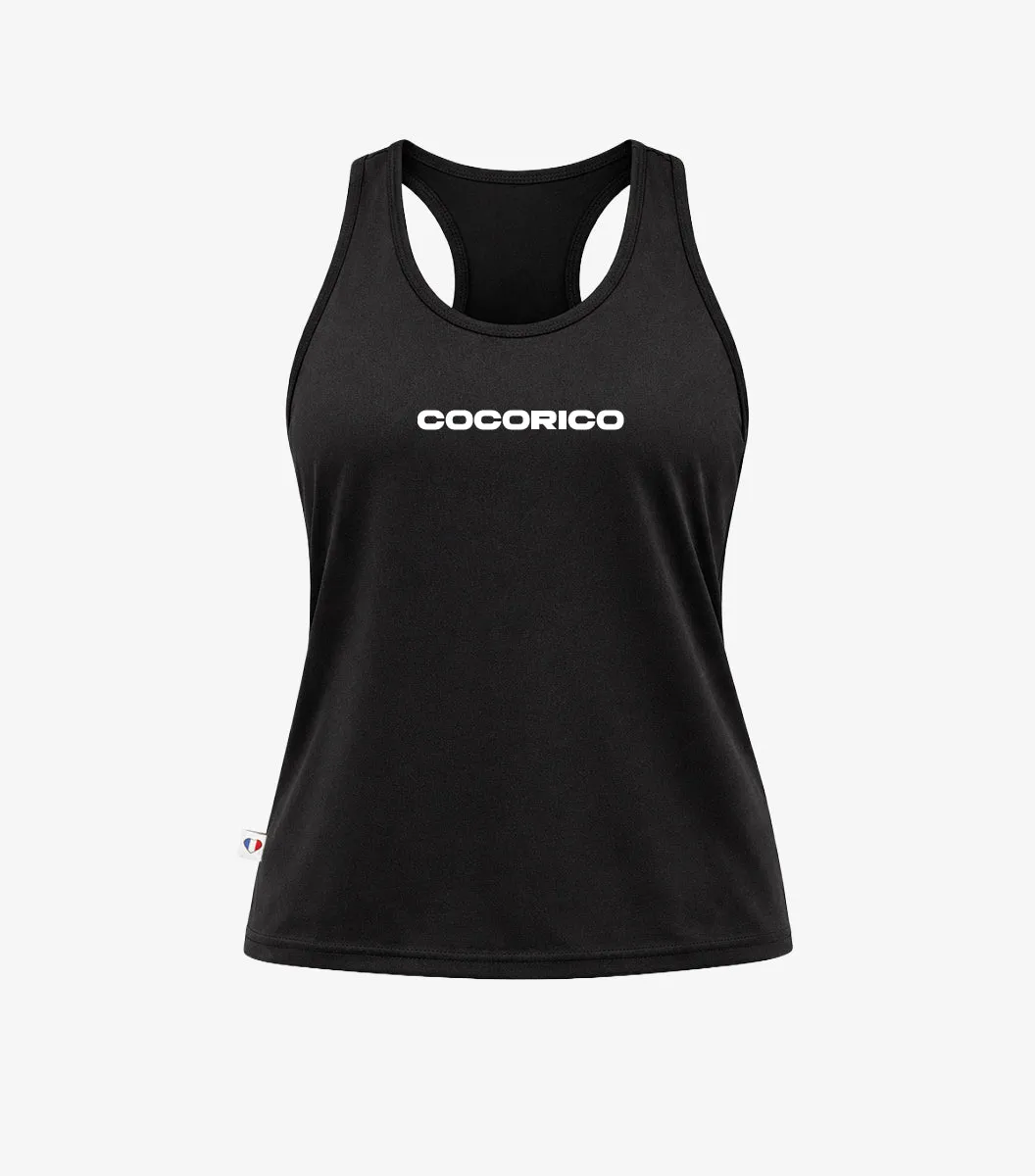 Cocorico Impact débardeur sport femme Noir respirant