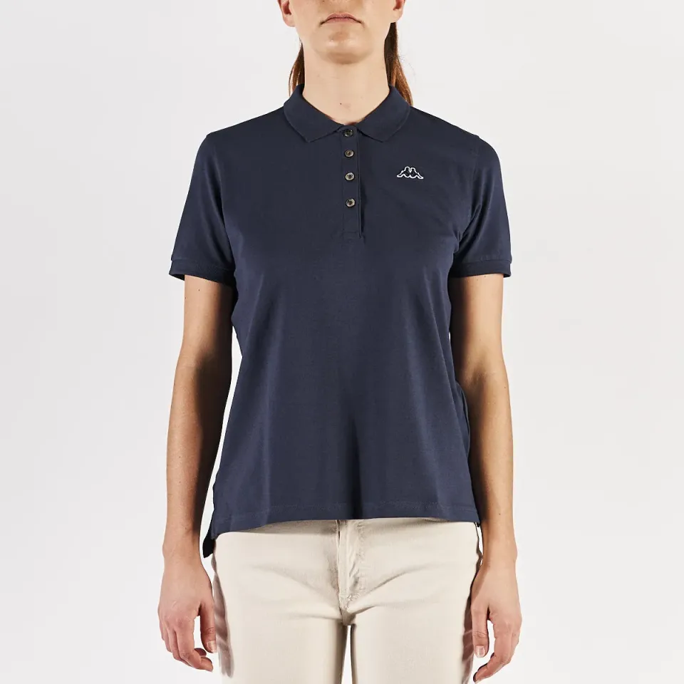 Robe di Kappa Carly polo bleu femme coton