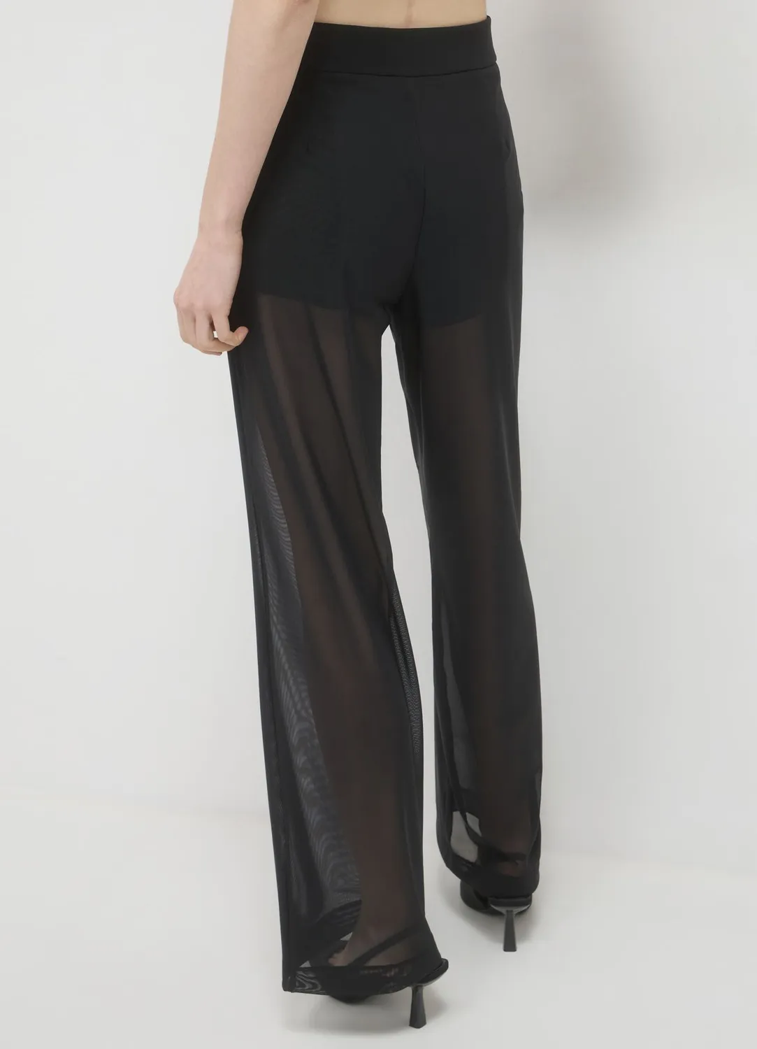 Calliope pantalon palazzo tulle femme fermeture zip