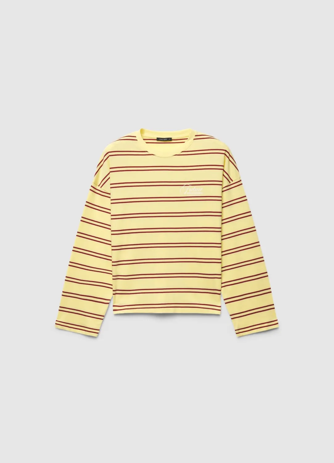 Calliope t-shirt rayé femme manches longues imprimé dos