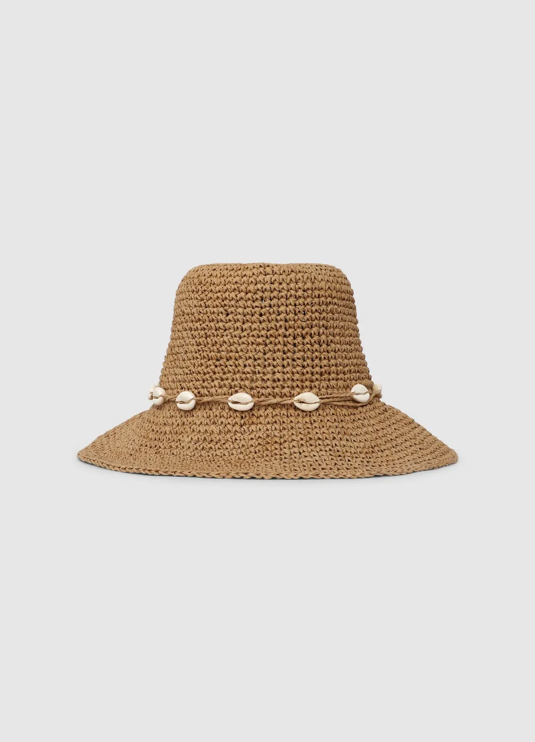 Calliope chapeau bob paille femme coquillages taille unique