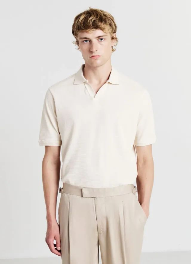 Calliope polo homme coton uni manches courtes