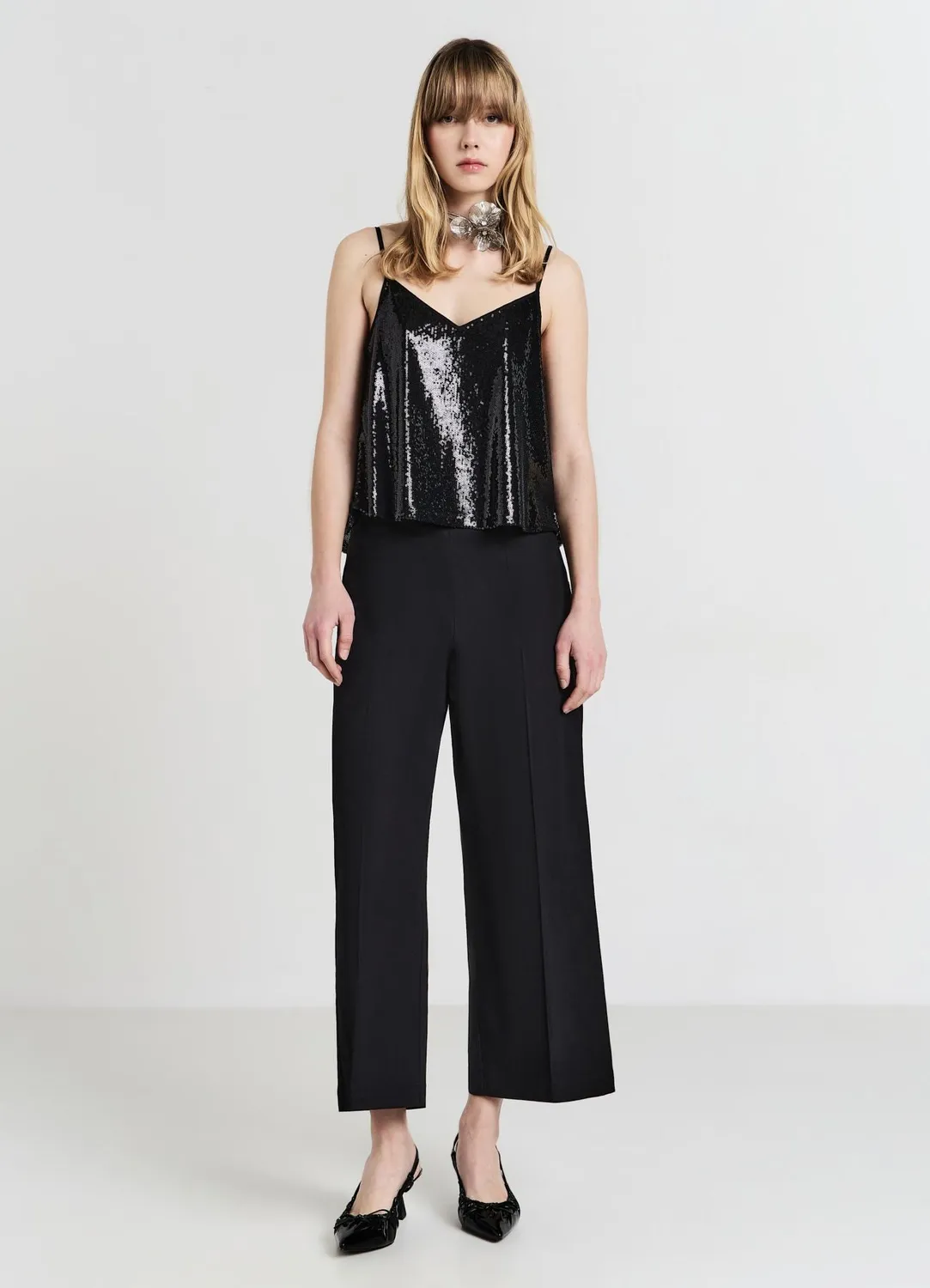 Calliope pantalon culotte coton femme uni