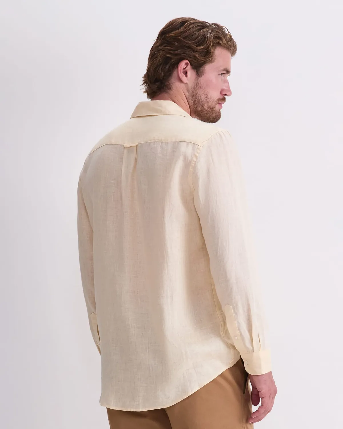SPORTSCRAFT Long Sleeve Linen Shirt chemise lin homme