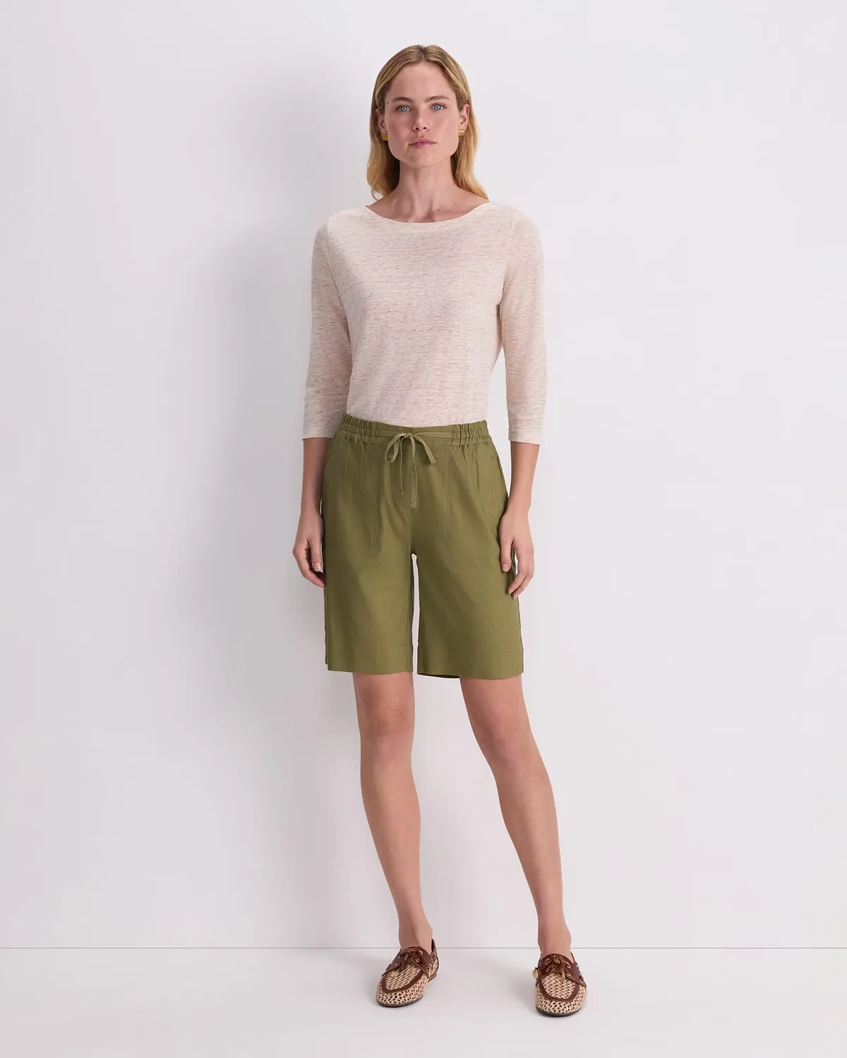 Sportscraft Rosa Linen Short lin femme poches
