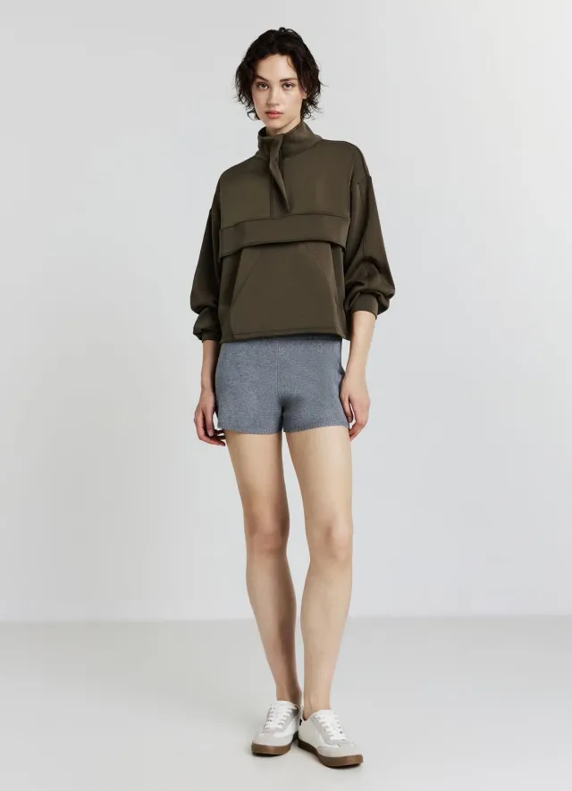 Calliope sweat col montant femme poche kangourou taille S