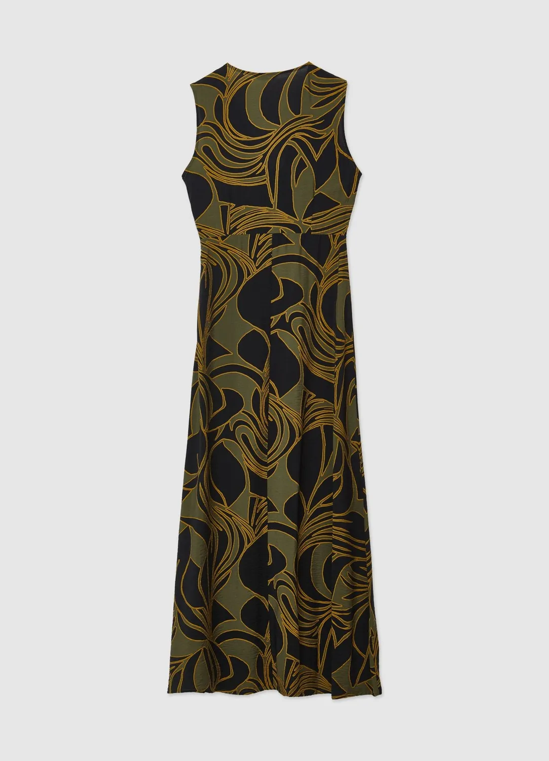 Calliope Atelier robe longue feuillage femme nœud