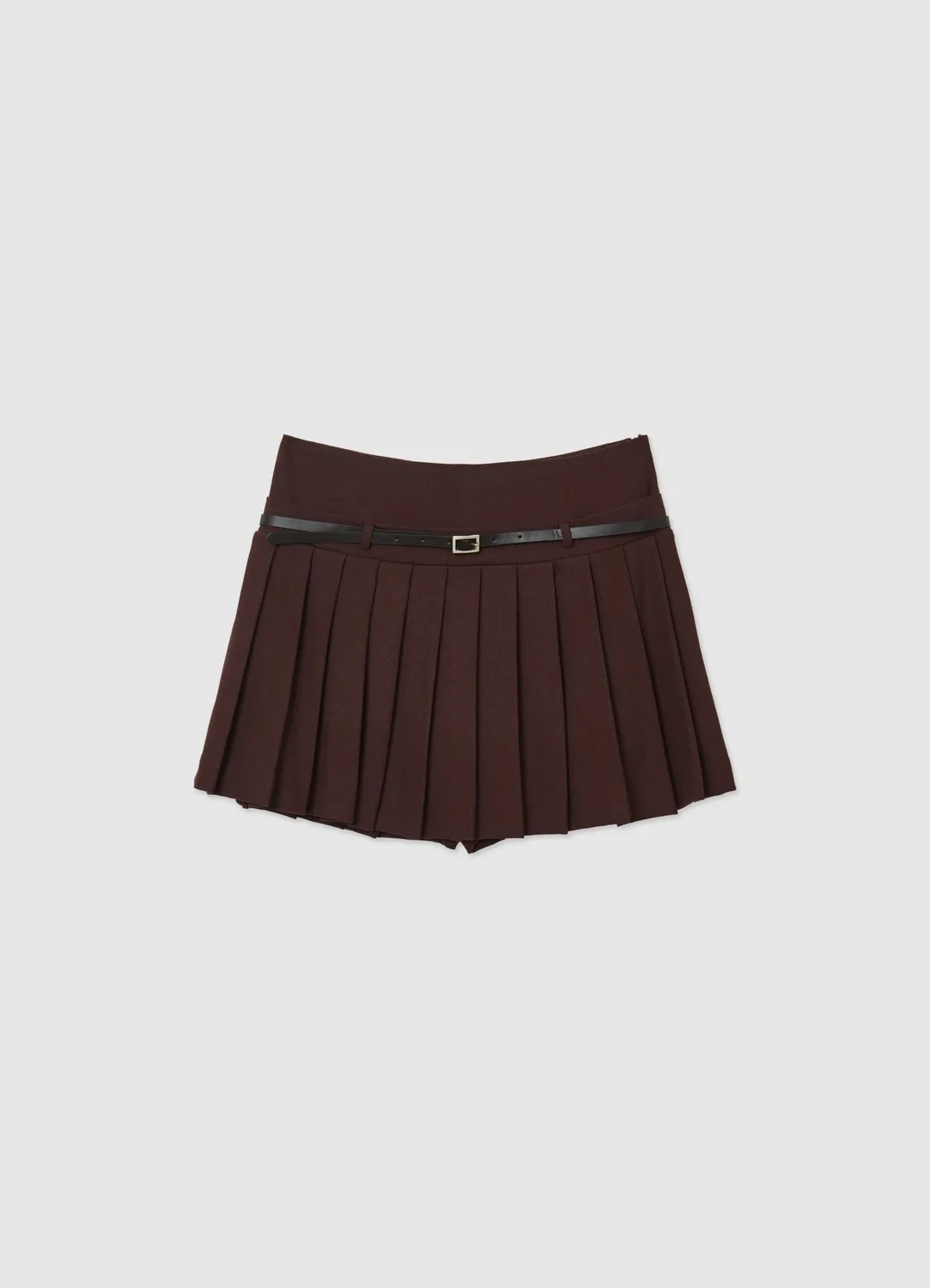 Calliope pantagonna plissée jupe-short femme à ceinture