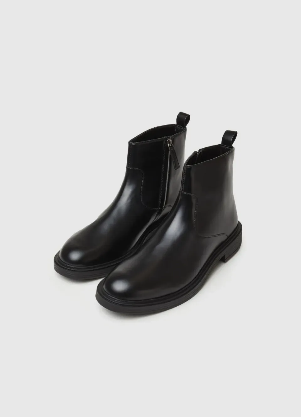 Calliope bottines homme zip bout rond