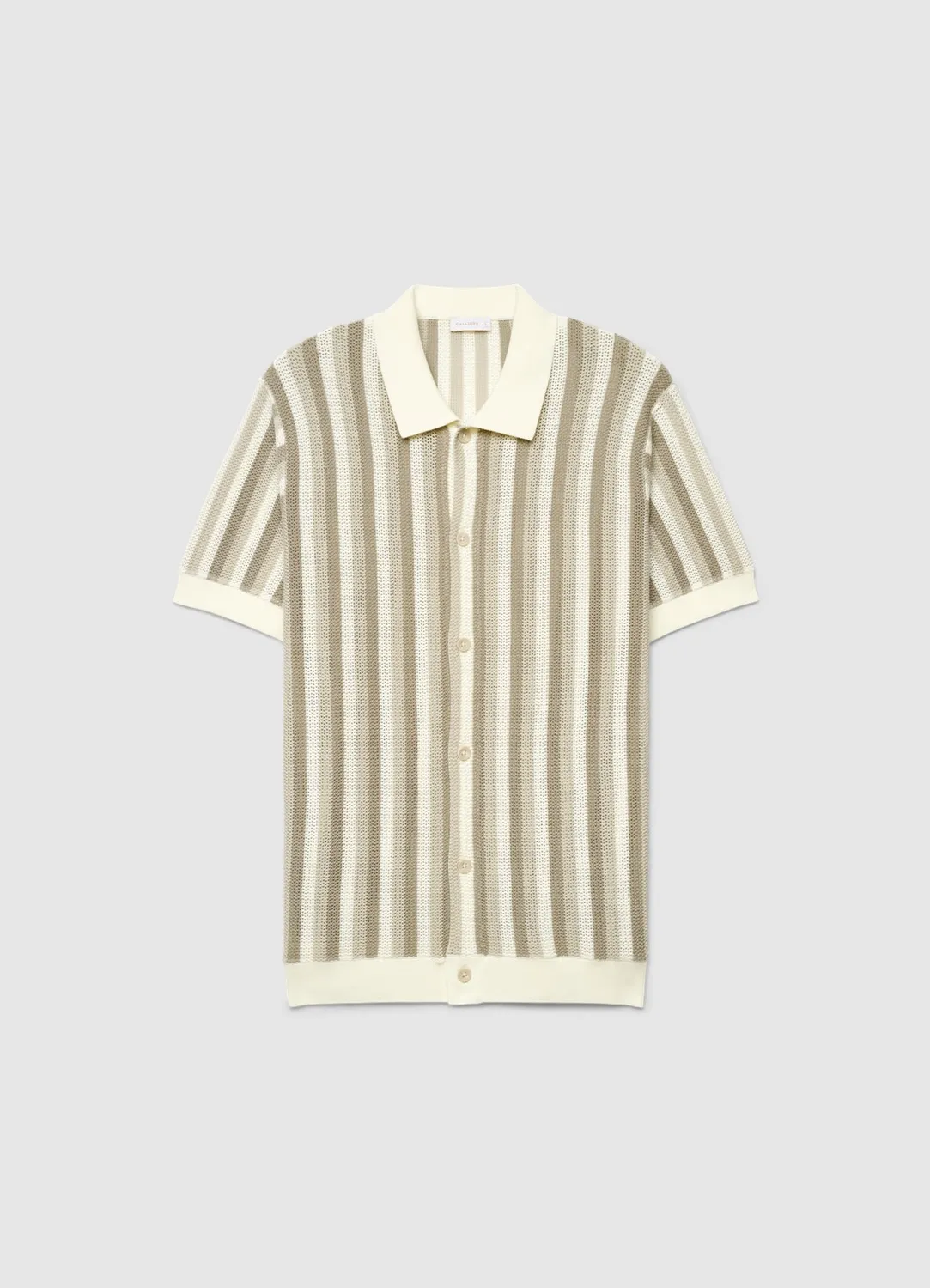 Calliope maglia chemise homme rayée manches courtes