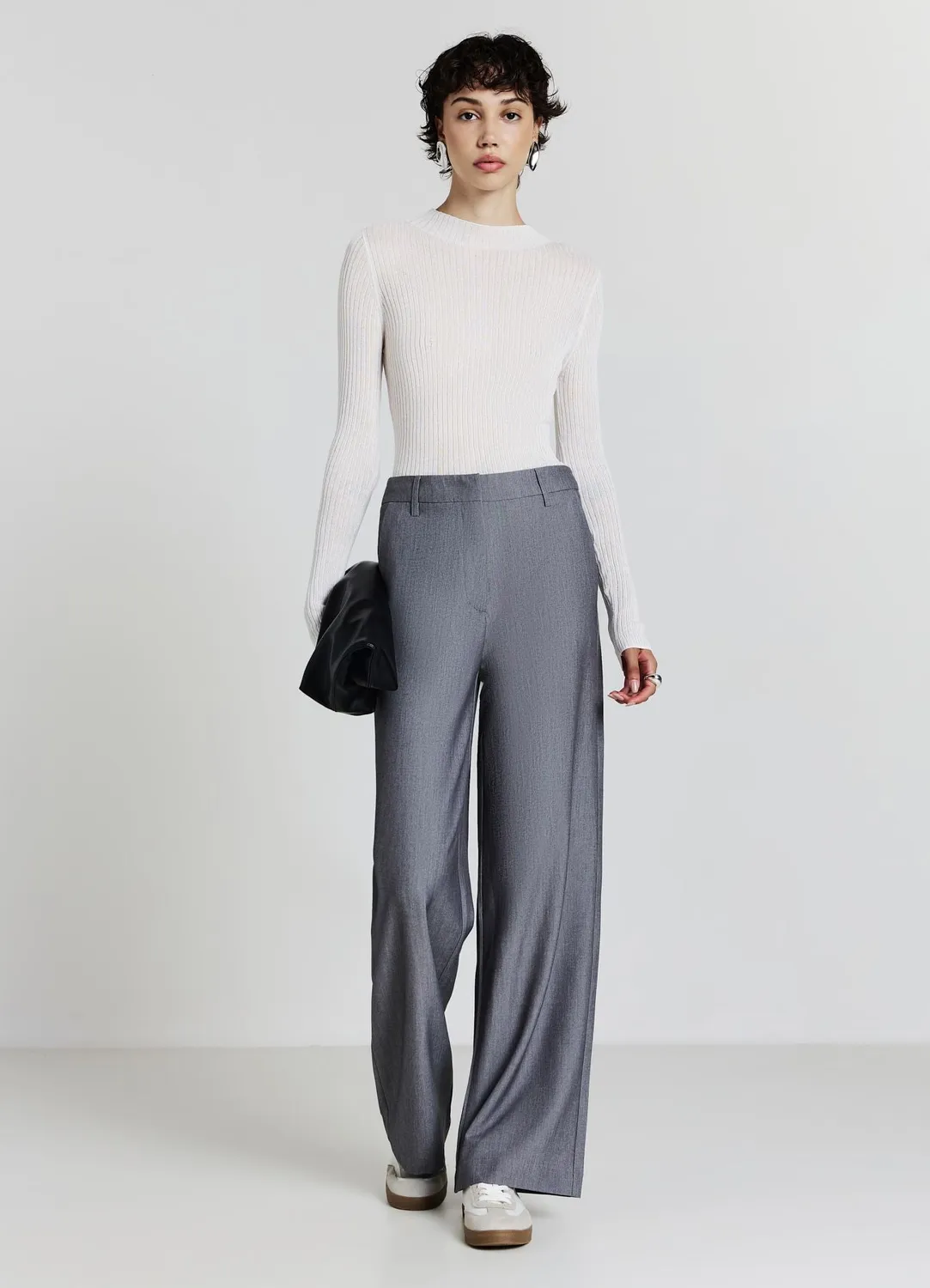 Calliope pantalon palazzo large bureau femme