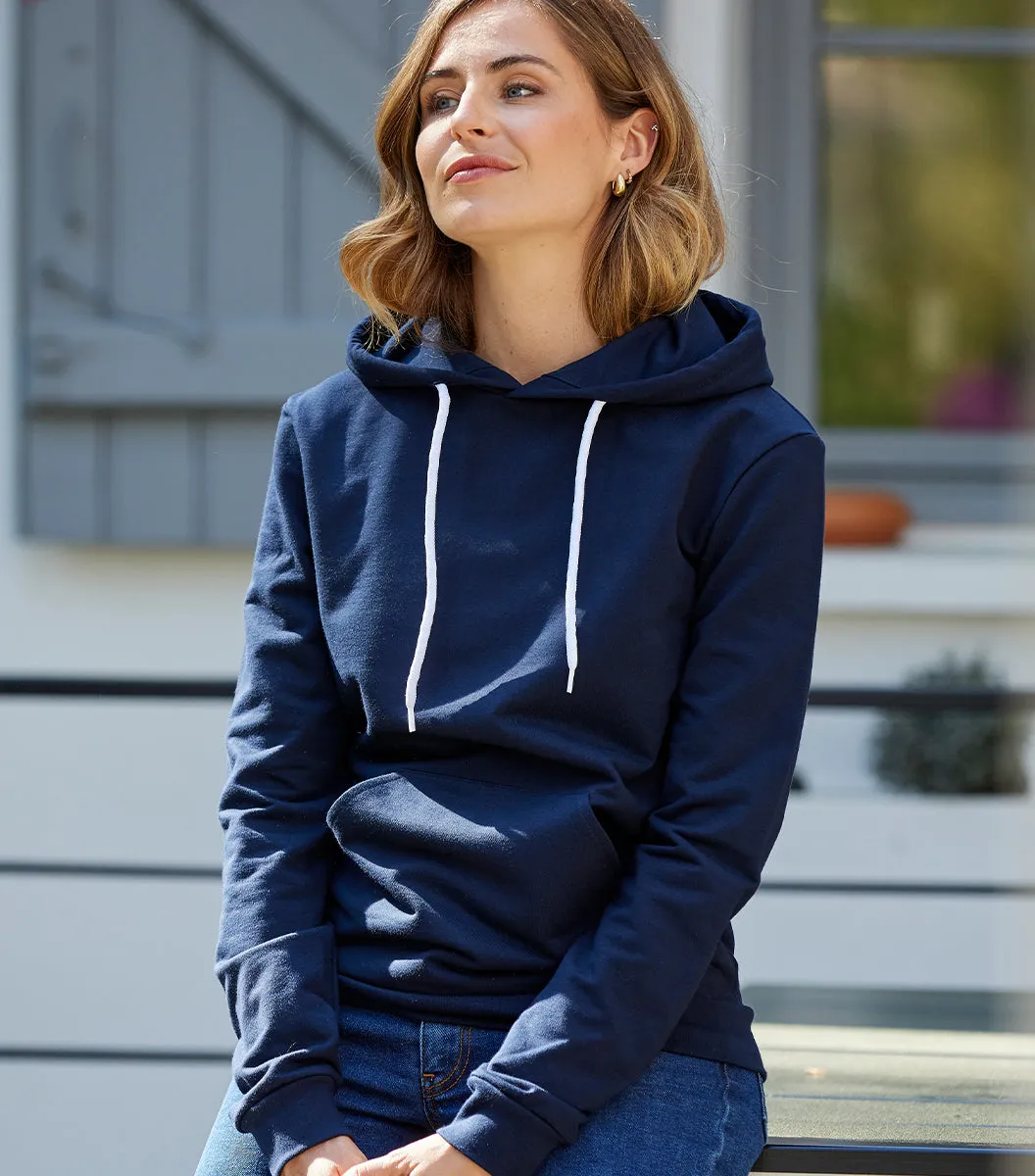 Cocorico Intemporel sweat capuche femme marine coton