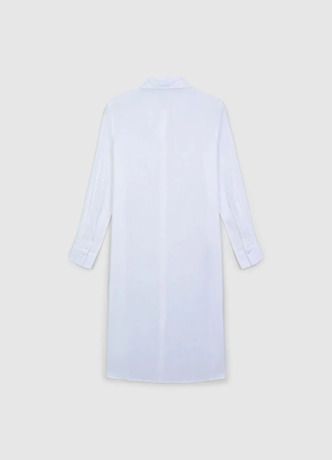 Calliope Chemise Longue Femme Fentes Boutonnée