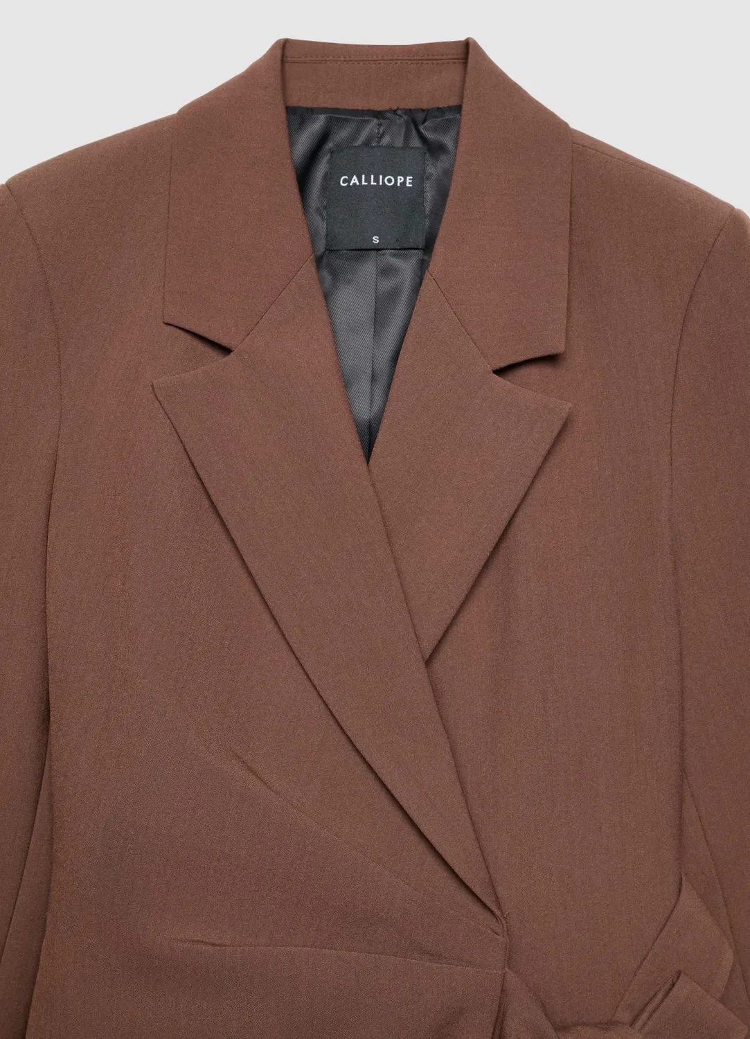 Calliope blazer femme ceinturé uni
