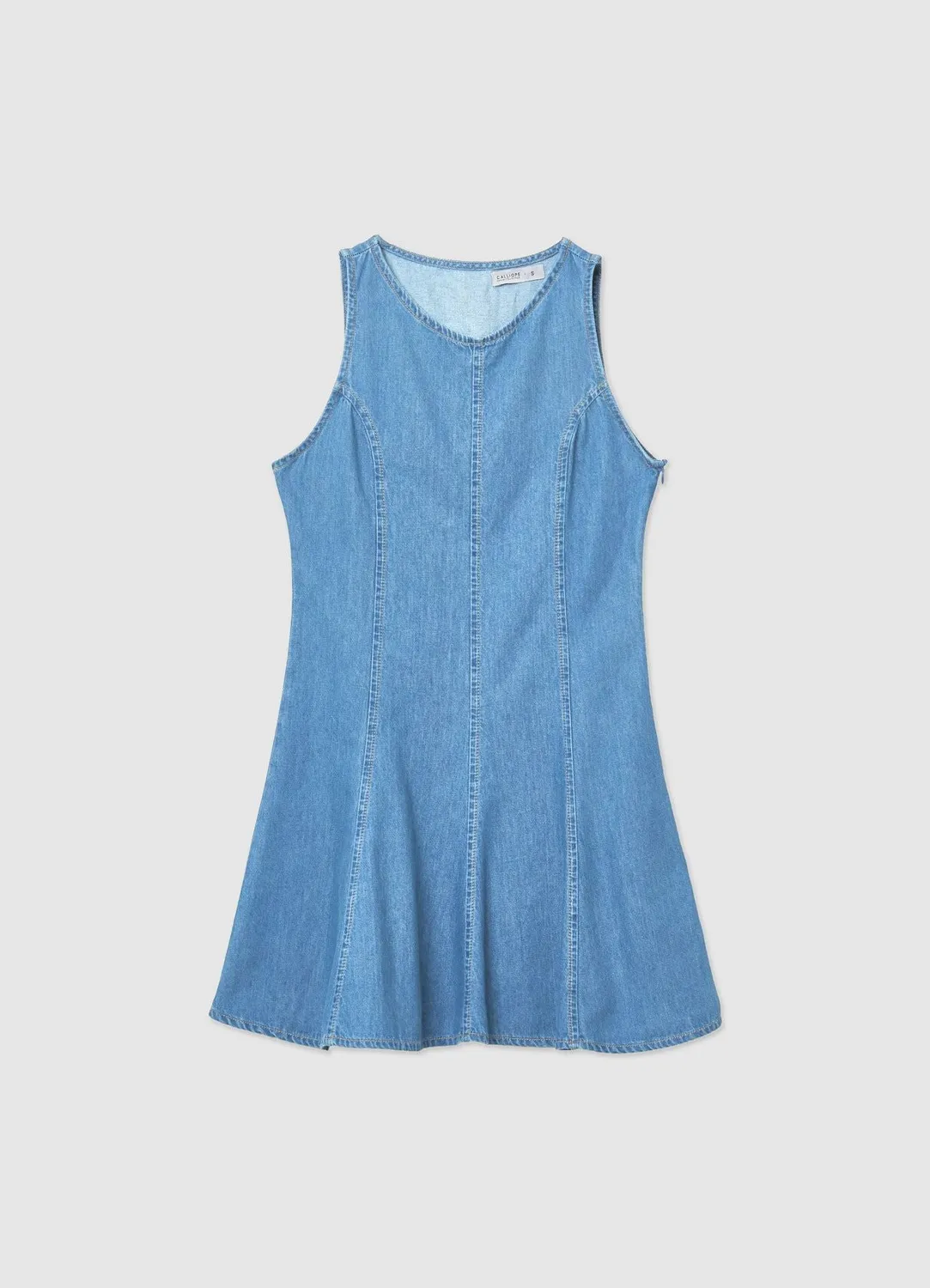 Calliope robe denim femme sans manches mini