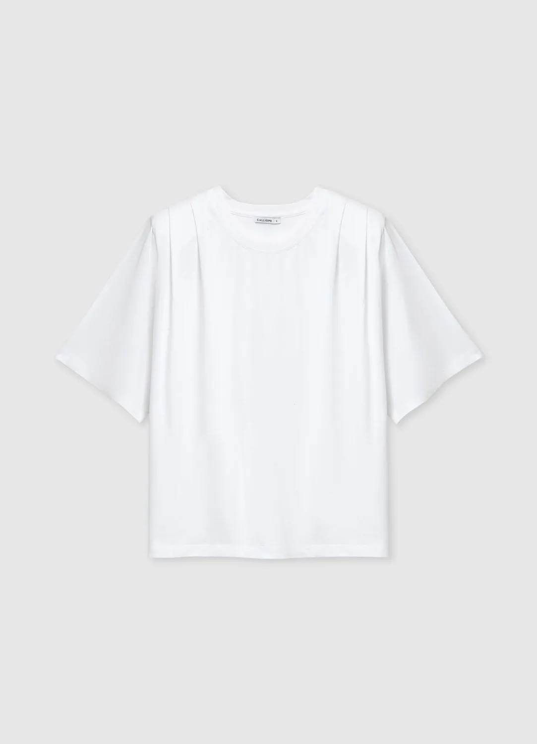 Calliope T-shirt plis épaules femme uni