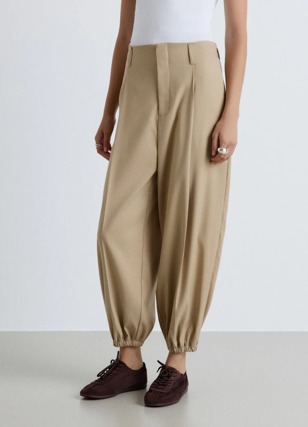 Calliope pantalon droit taille haute femme