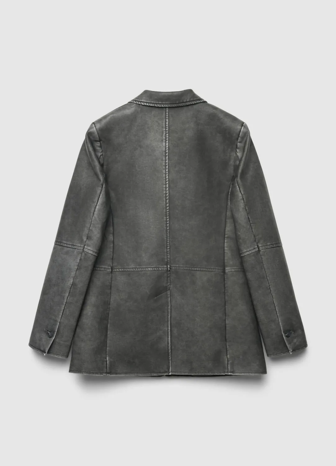 Calliope monopetto similpelle veste femme col à revers