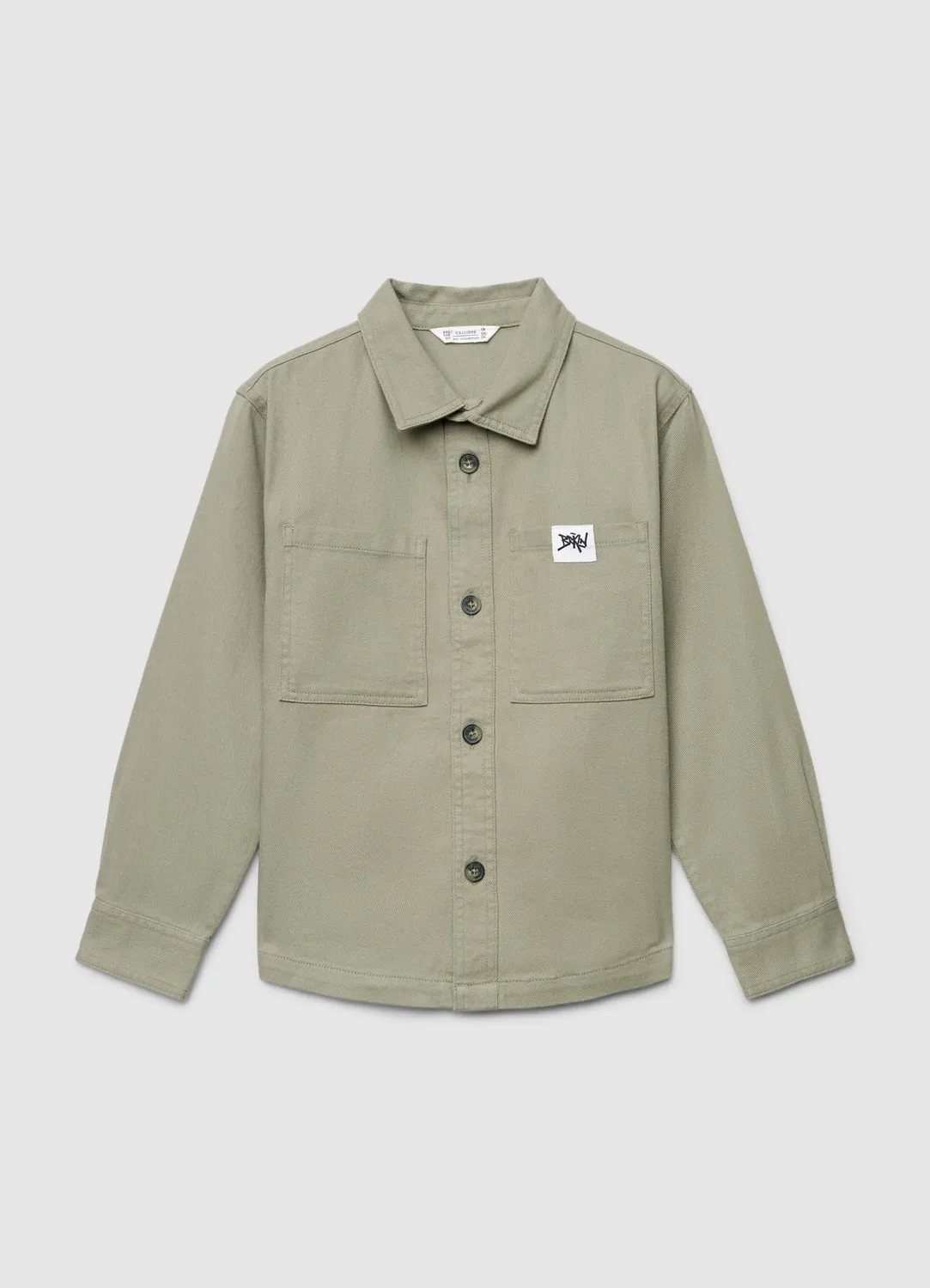 Calliope shacket enfant garçon boutons poches unie