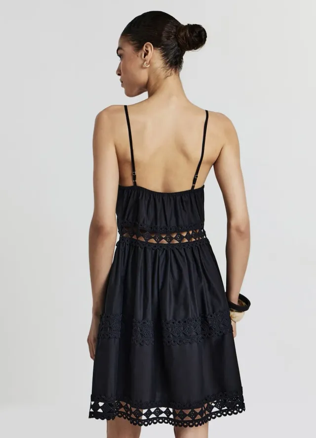 Calliope robe courte passementerie femme