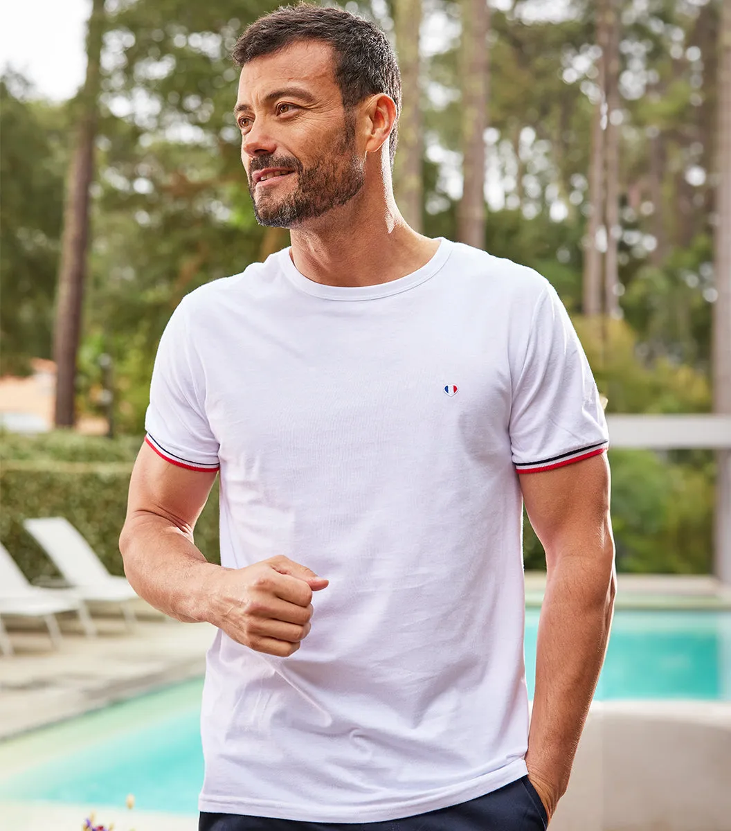 Cocorico Iconique Supporter t-shirt homme Blanc coton