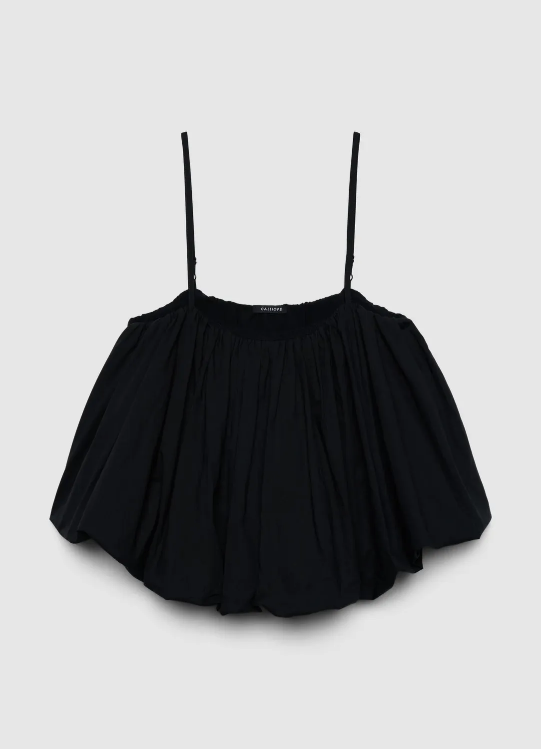 Calliope top ballon bretelles fines femme uni
