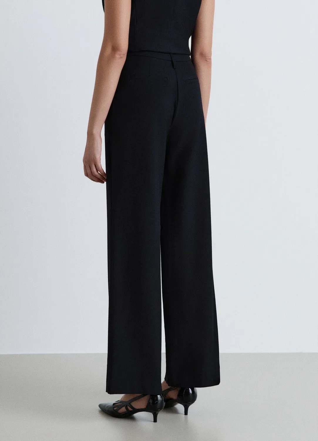 Calliope pantalon palazzo femme taille haute