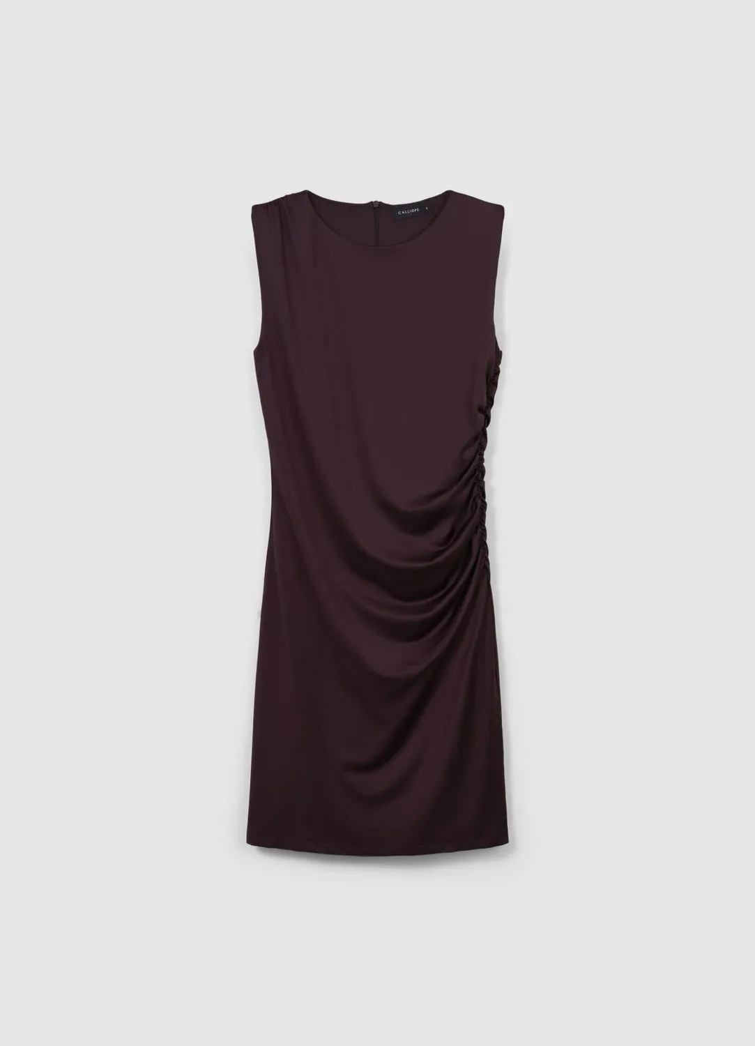 Calliope Atelier robe courte froncée femme sans manches