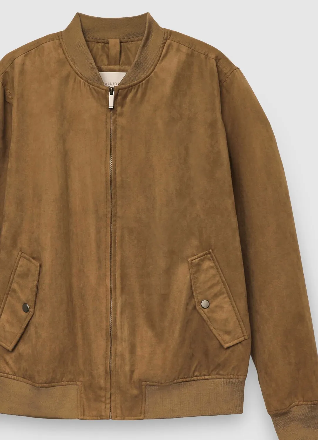 Calliope bomber suédine homme zip col coréen