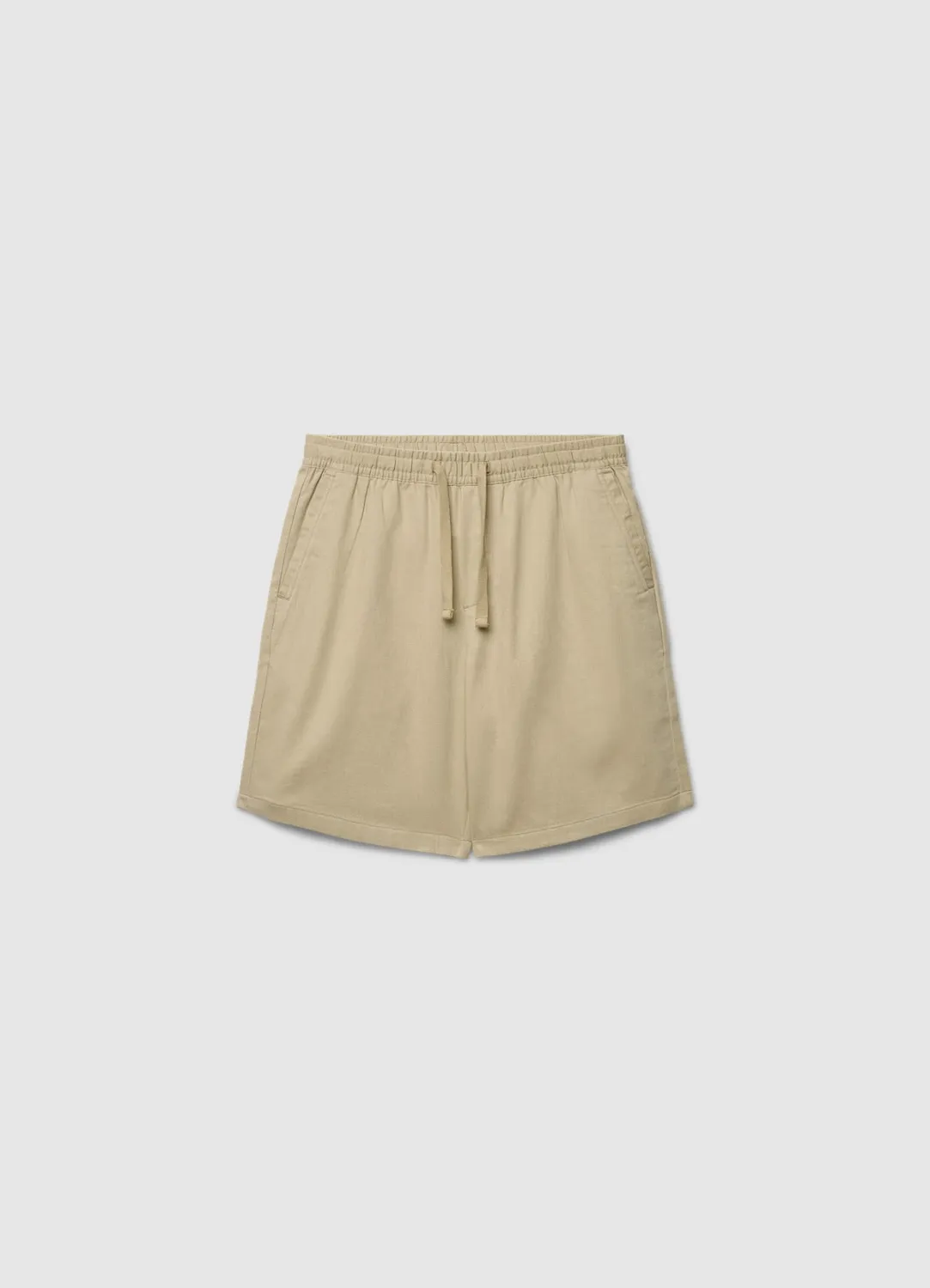 Calliope short homme jogger lin mélangé uni
