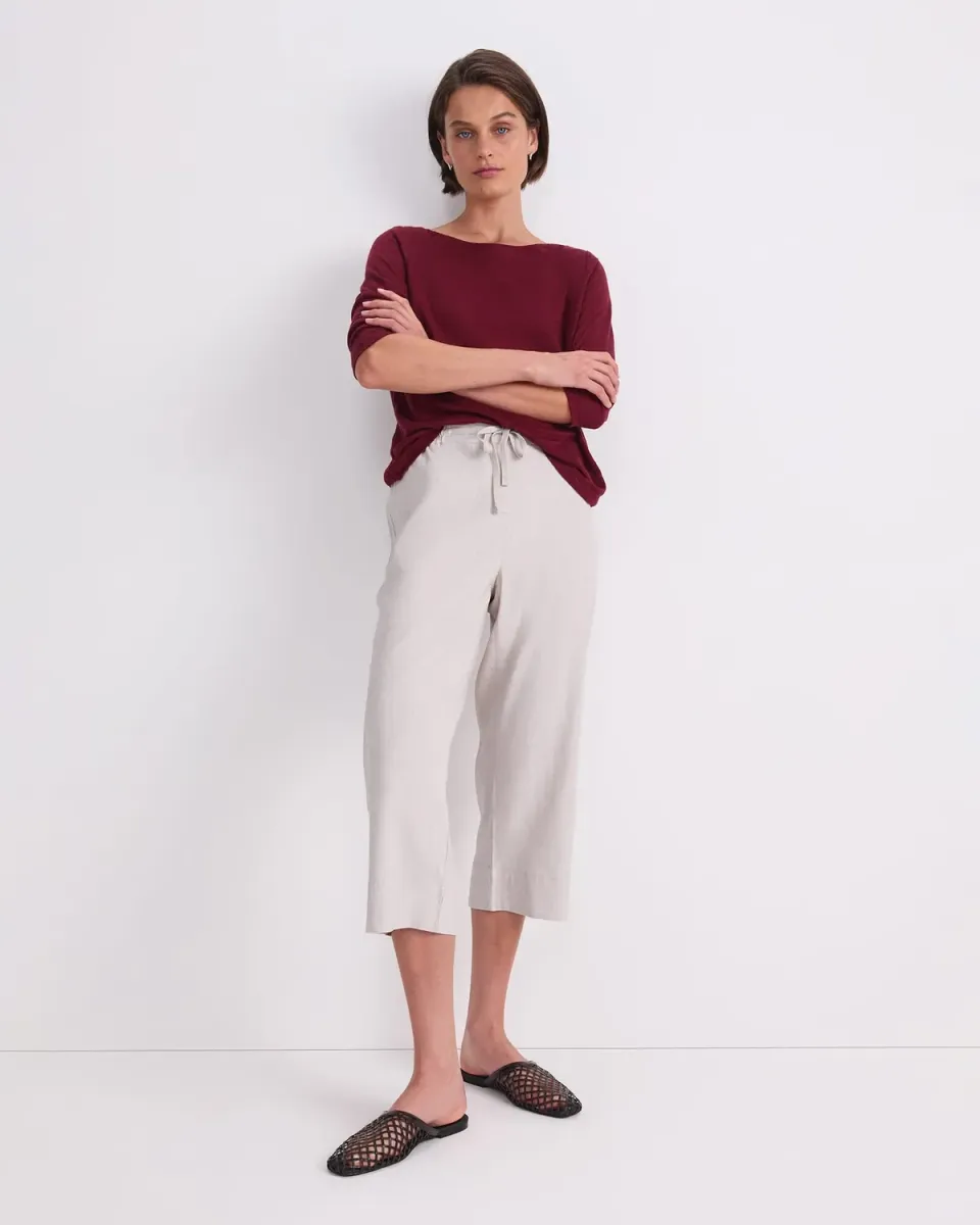 Sportscraft Rosa pantalon lin court taille 10