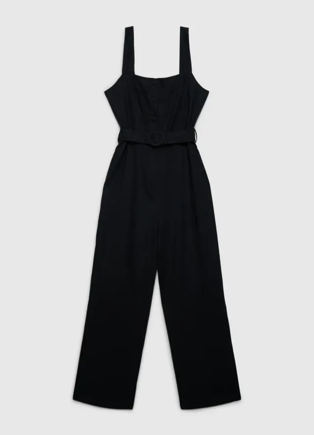 Calliope combinaison longue lin ceinture femme S