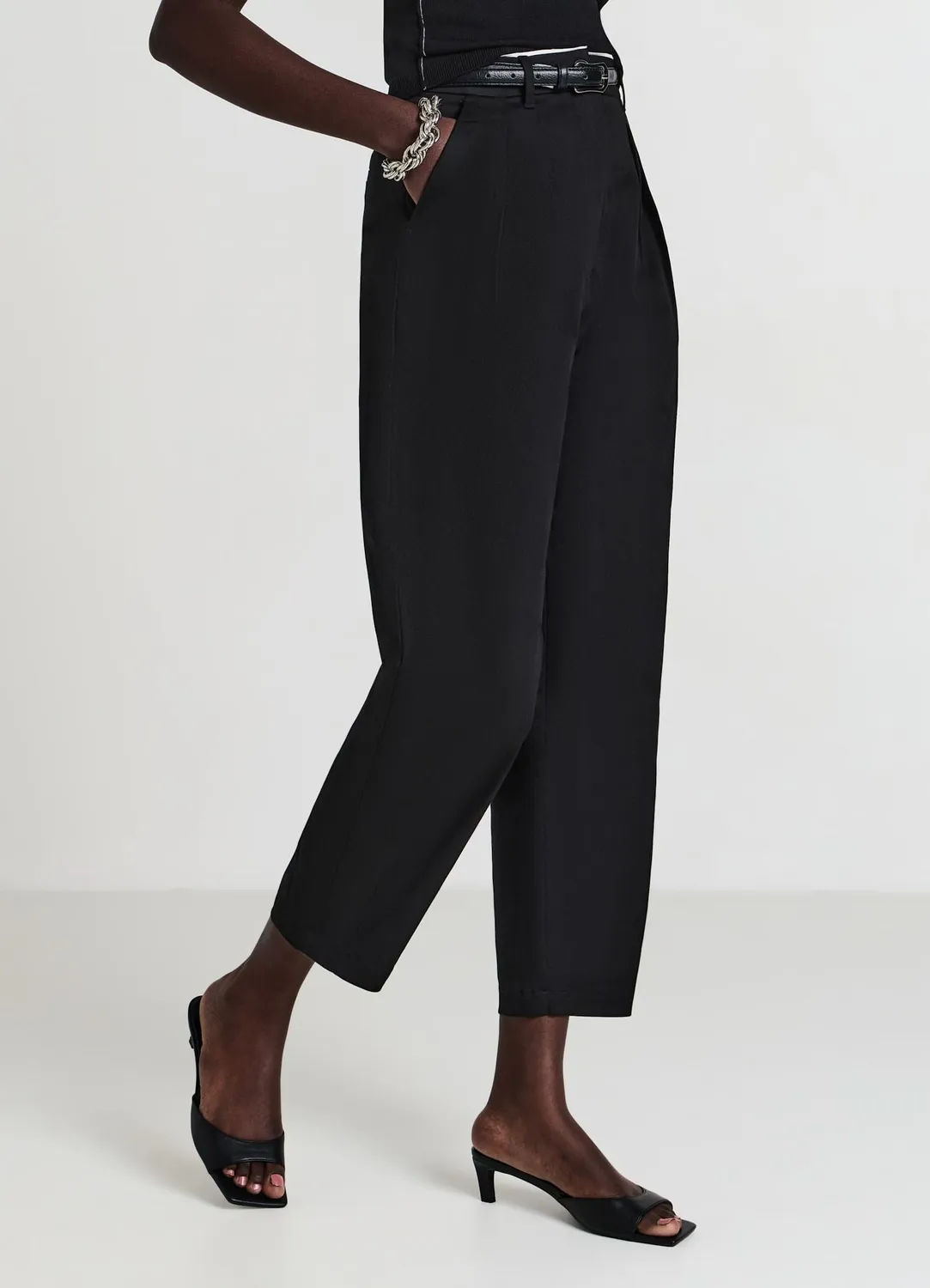 Calliope pantalon barrel fit femme coton
