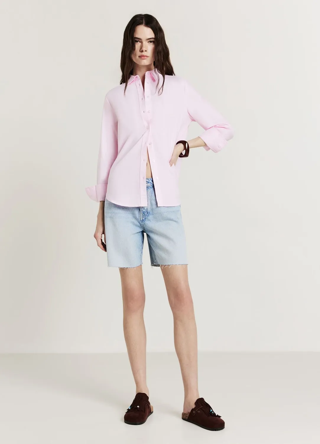 Calliope chemise Oxford femme coton regular unie