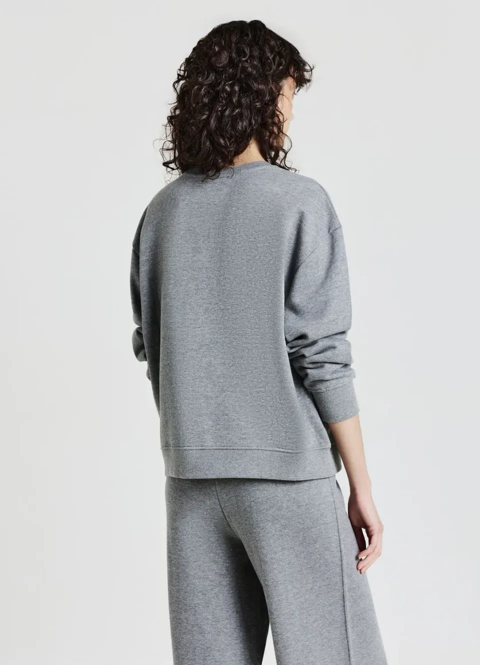 Calliope sweat femme col rond uni effet luminescent