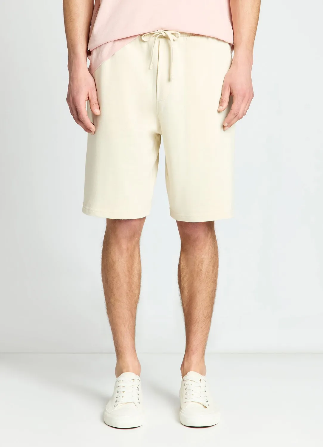 Calliope short homme uni cordon taille élastique